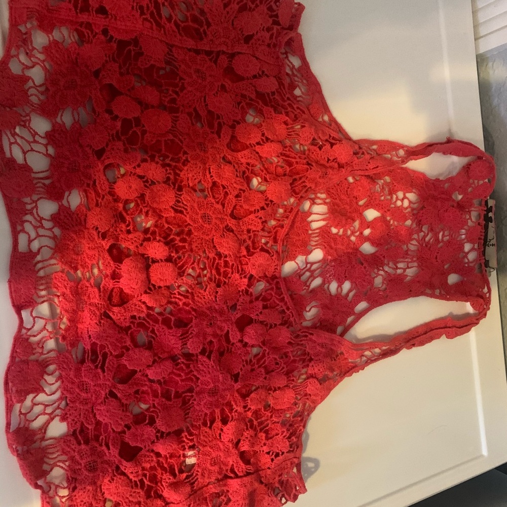 Crochet knit top